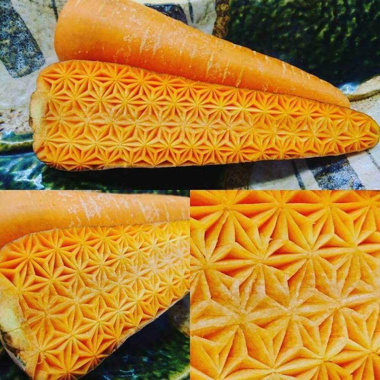 Художник Gaku превращает еду в произведения искусства морковь