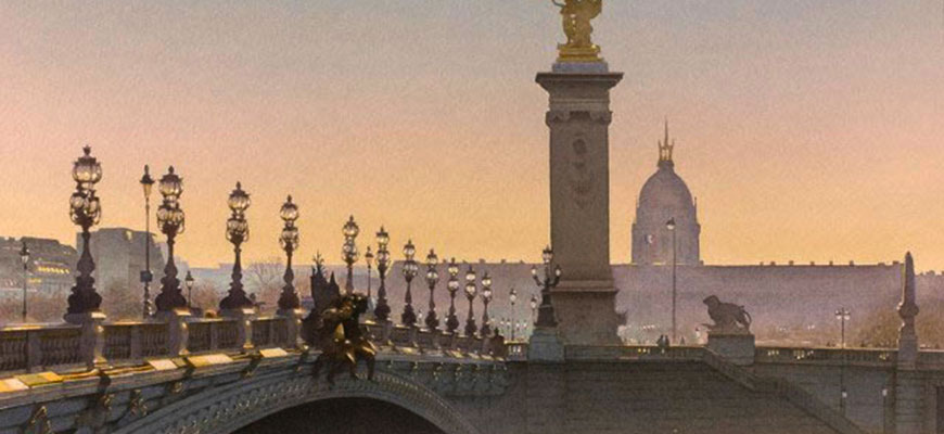 Очарование Парижа в акварельных картинах Тьерри Дюваля