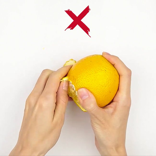 Быстрые и лёгкие способы почистить фрукты и ягоды апельсин