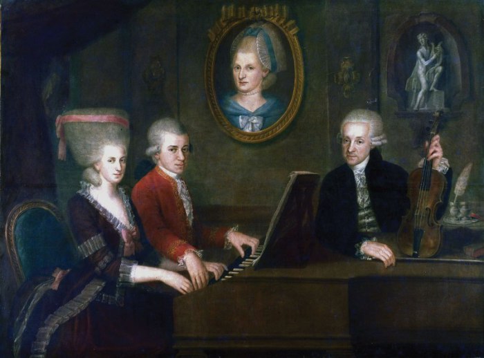 семья Моцарта family of mozart