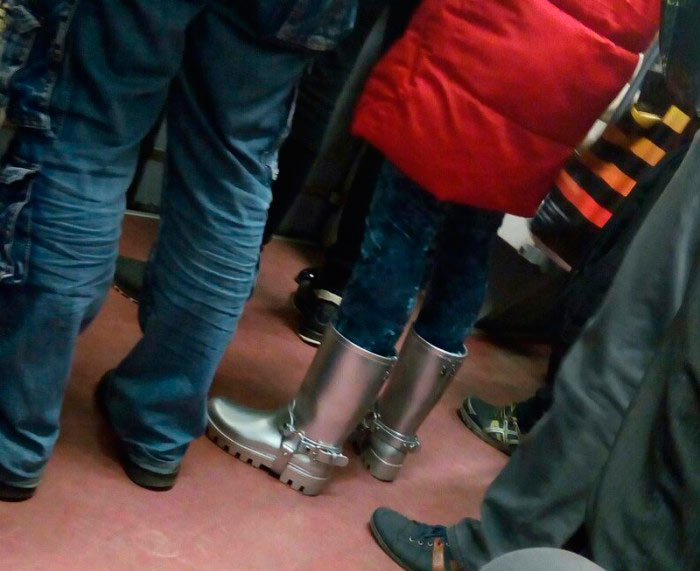 Модные граждане из российского метро