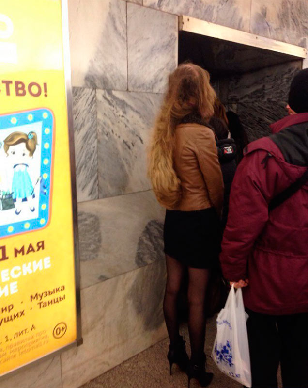 Модные граждане из российского метро