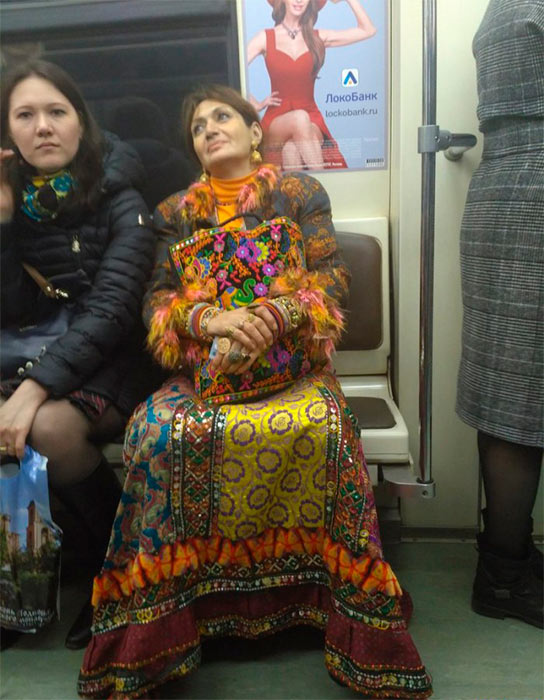 Модные граждане из российского метро