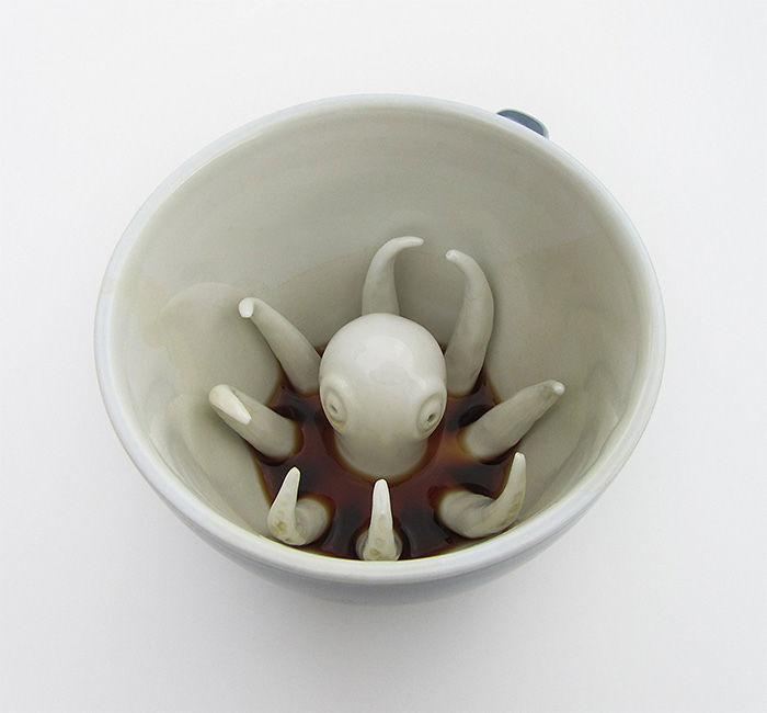Подарки для любителей кофе кружка-осьминог