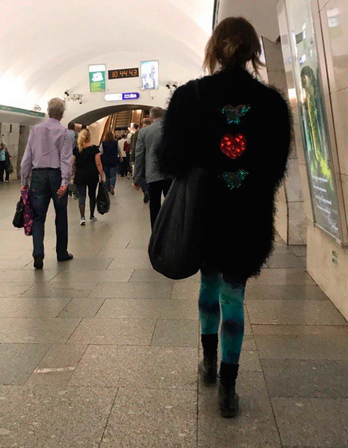 Модные граждане из российского метро