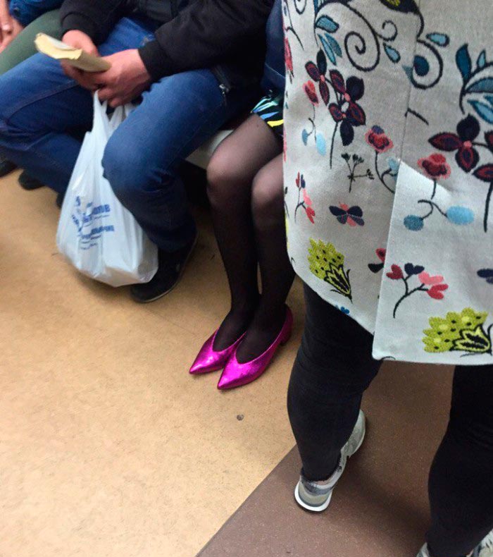 Модные граждане из российского метро
