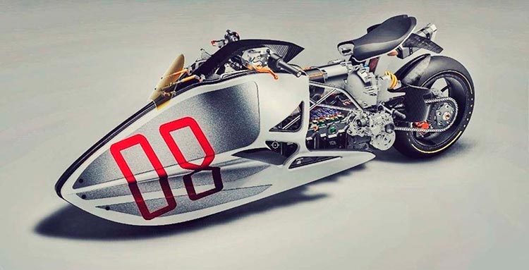 Крутой футуристический концепт мотоцикла Fulcrum Sprint