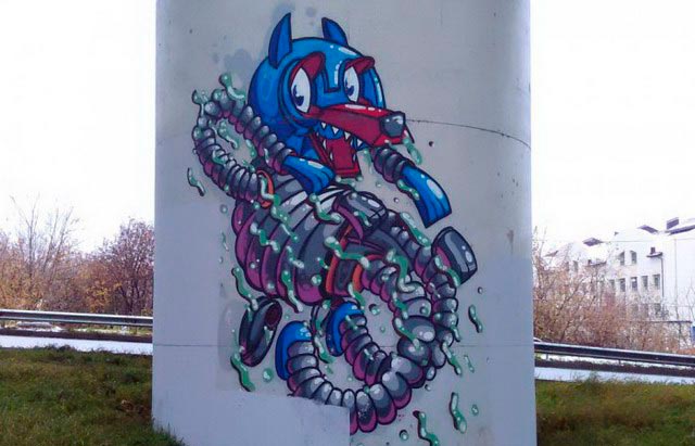 Крутые и необычные граффити