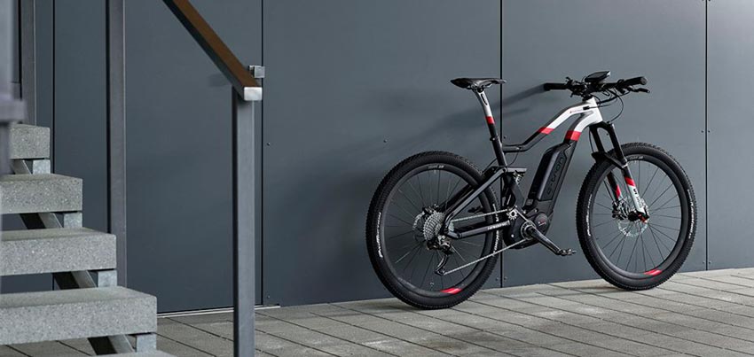 Крутые электрические велосипеды Audi Sport e-tron mountain bike