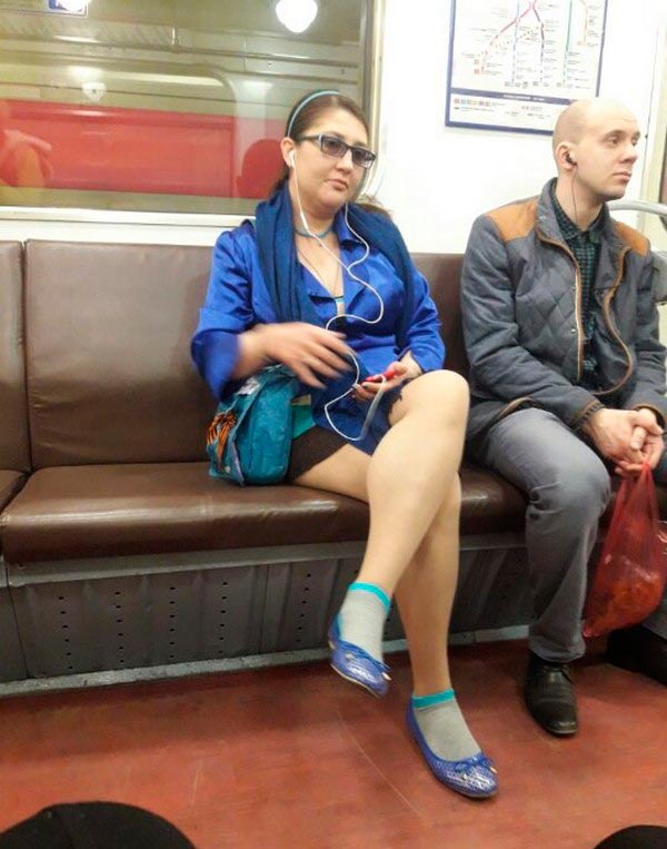 Модные граждане из российского метро