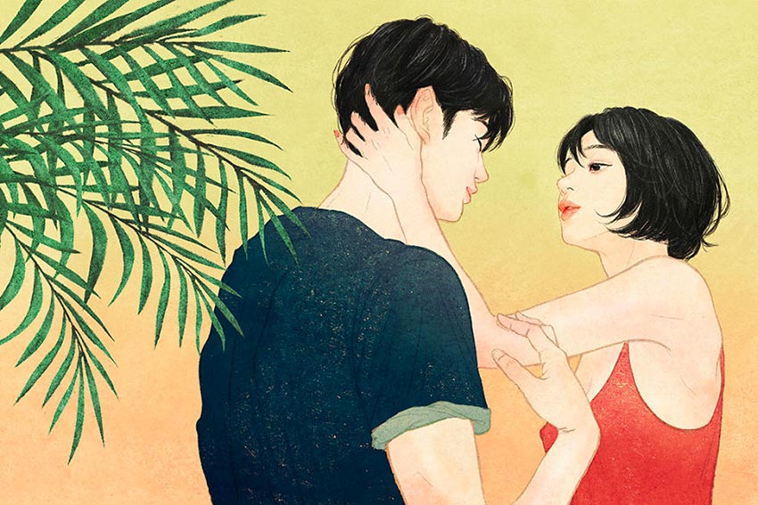 Корейский иллюстратор Zipcy Yang Se Eun история любви и близости