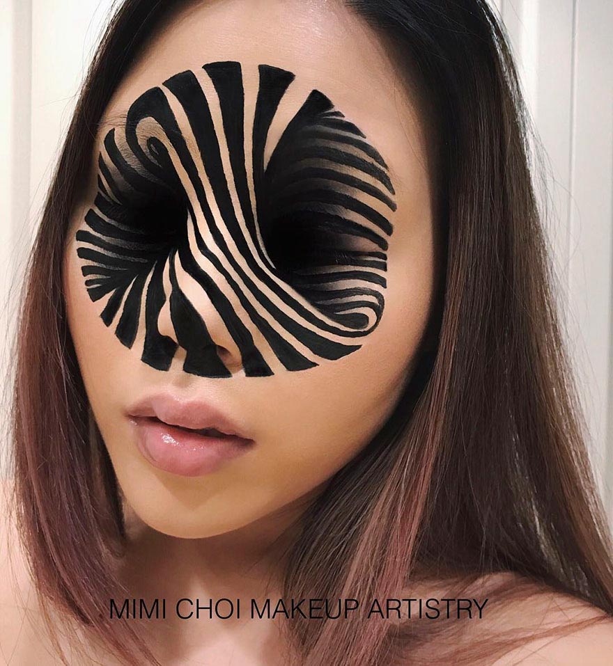 Девушка создает оптические иллюзии Мими Чой Ванкувер