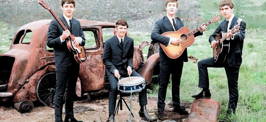 Культовые исторические фото - теперь в цвете Группа Beatles