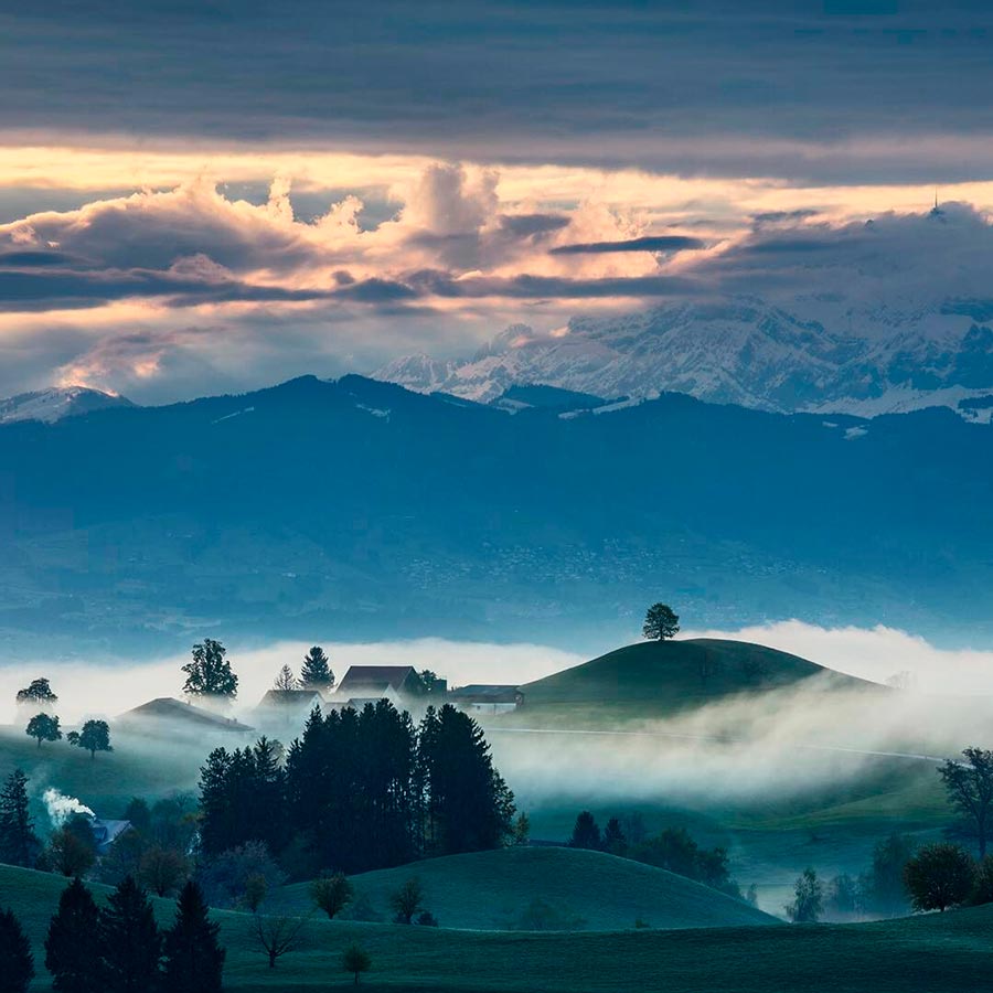 Hobbiton Хоббитон великолепная местность Швейцарии Мартин Рак Martin Rak