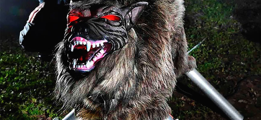 Крутой монстр волк Super Monster Wolf создан напугать диких животных сельхозугодиях