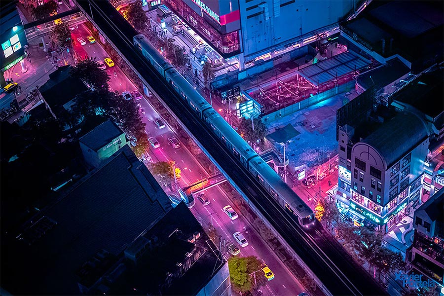 Хавьер Портела Xavier Portela: ночной Токио в неоновом свете