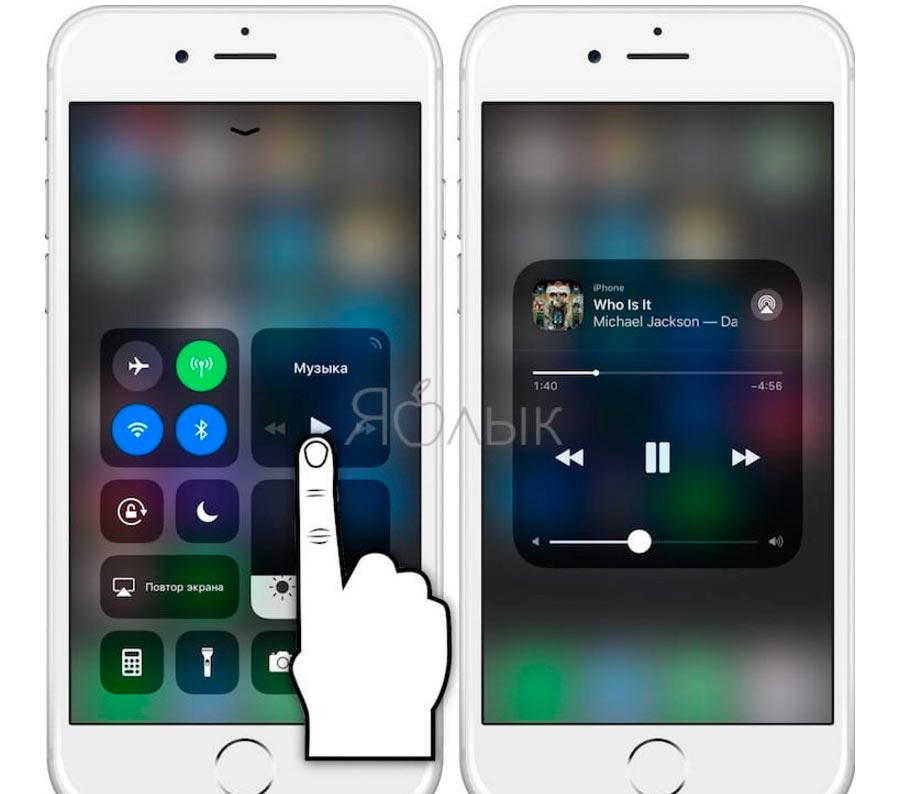 3D touch на iphone apple ios