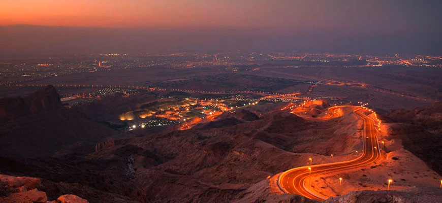 Красивейшие автотрассы мира The Jebel Hafeet Mountain Road, Абу-Даби