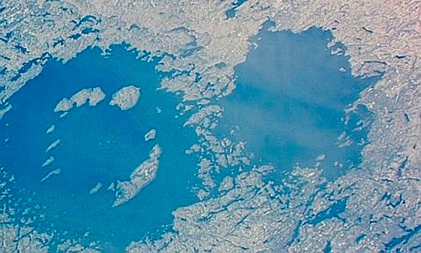 Крупнейшие метеоритные удары в истории Озера чистой воды, Квебек, Канада
