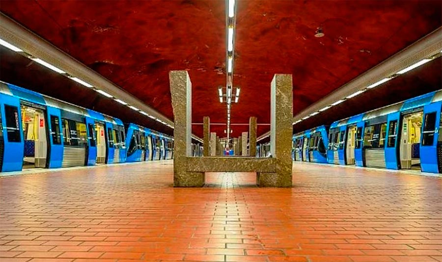 Stockholm Sweden metro station станции метро Стокгольм Швеция