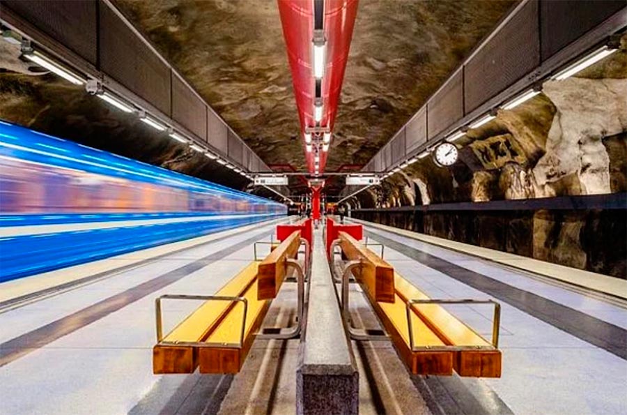 Stockholm Sweden metro station станции метро Стокгольм Швеция