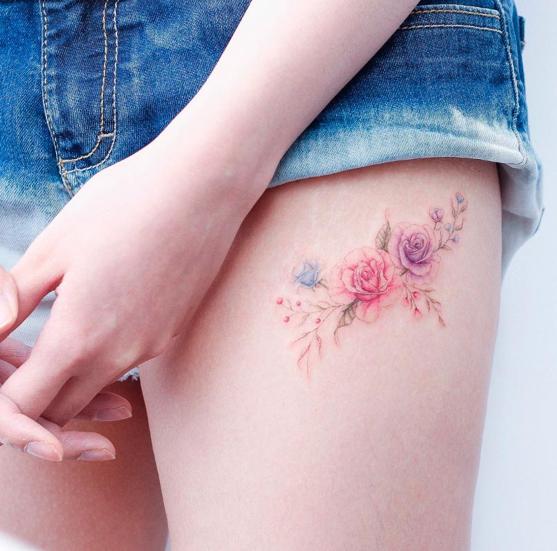 Нежность и изысканность в тату tattoo