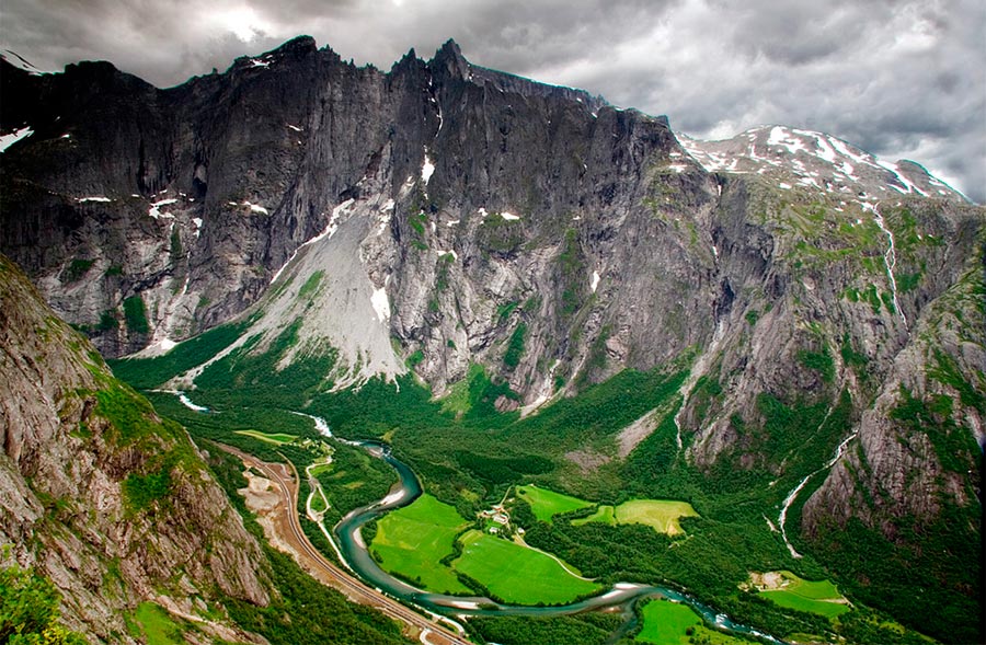 пейзажи Норвегия landscapes Norway Стена Троллей