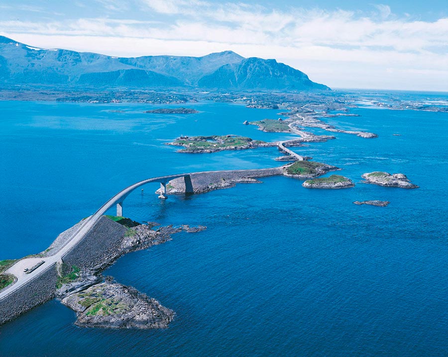 пейзажи Норвегия landscapes Norway шоссе