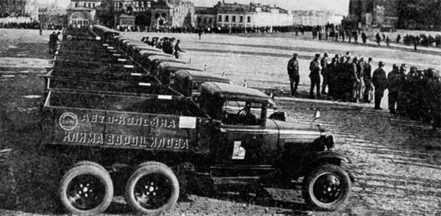 советские грузовики ГАЗ-АА полуторка