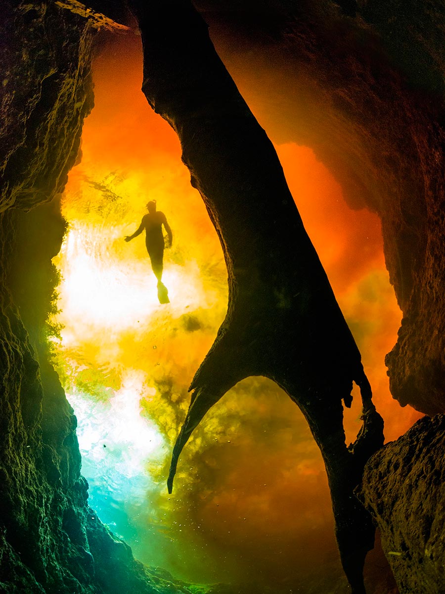 интересные подводные достопримечательности мира Подводная пещера Джинни Спрингс Флорида США