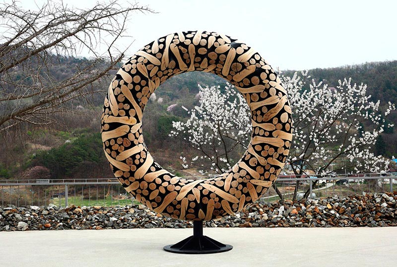 Ли Джейху скульптуры из дерева Lee Jaehyo wood sculptures