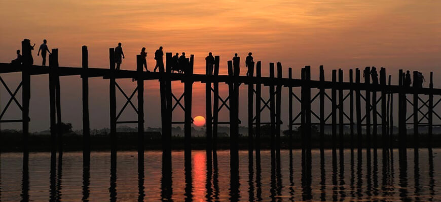 страшные мосты в мире Мост Убэйн Мьянма