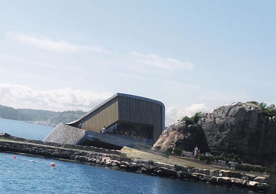 "Under": первый в Европе подводный ресторан в Норвегии 12