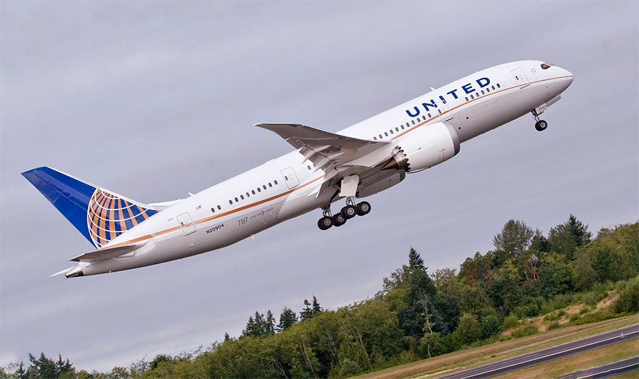 длинные авиарейсы в мире United Airlines