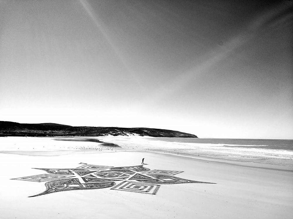 Sam Dougados Сэм Дугадо рисунки на песке