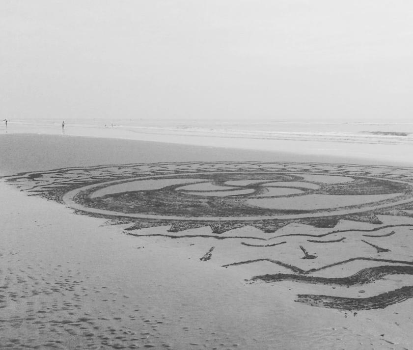 Sam Dougados Сэм Дугадо рисунки на песке