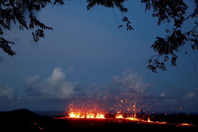 Гавайи вулкан Килауэа извержение