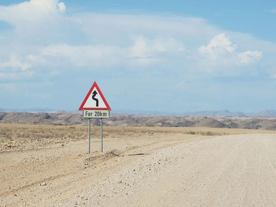 Helin Bereket дорожные знаки Намибии