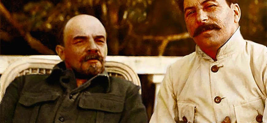 История России фото Владимир Ленин Иосиф Сталин Горки