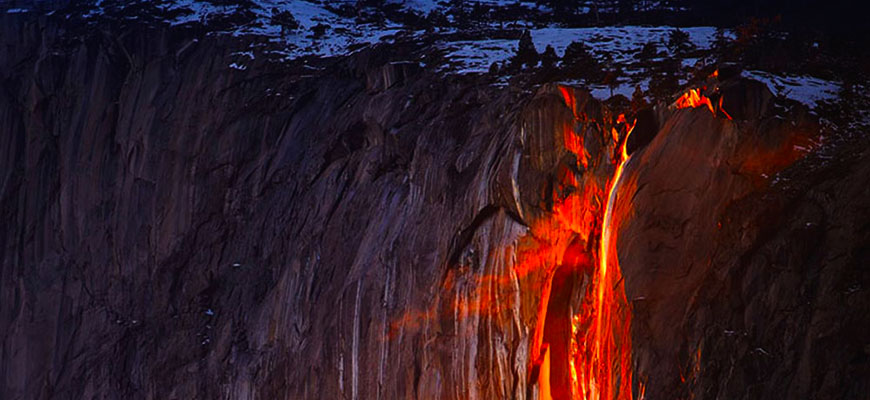 оптические явления в природе Огненный водопад Лошадиный хвост
