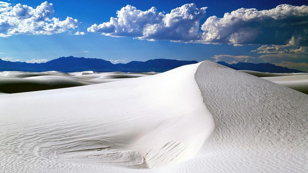 странные удивительные места Государственный заповедник Уайт Сэндс White Sands штат Нью-Мексико New Mexico США