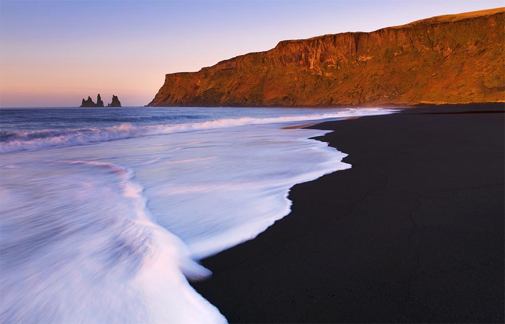 странные удивительные места Пляж Вик Vik Исландия