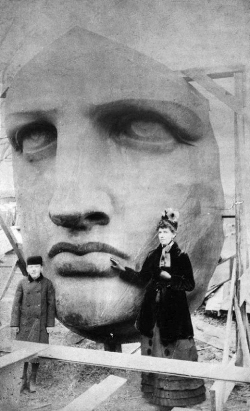 Интересные моменты и архивные фото из прошлого статуя Свободы